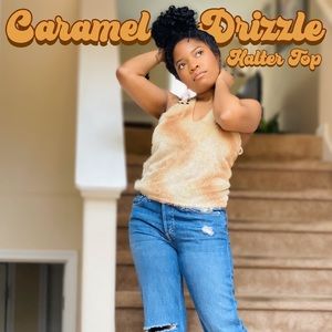Caramel Drizzle Halter Top